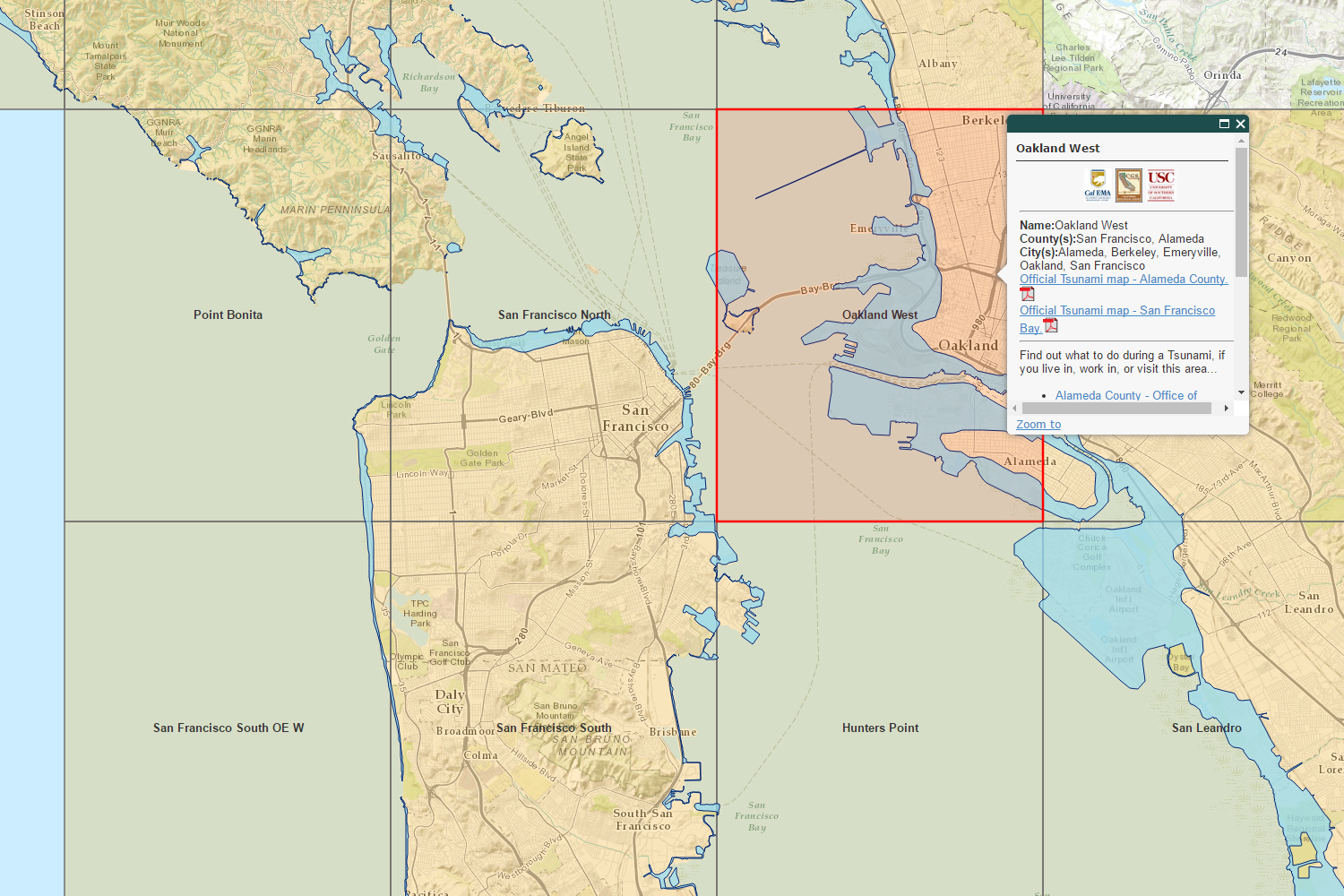 Image of CGS Information Warehouse Tsunami Inundation Maps app
